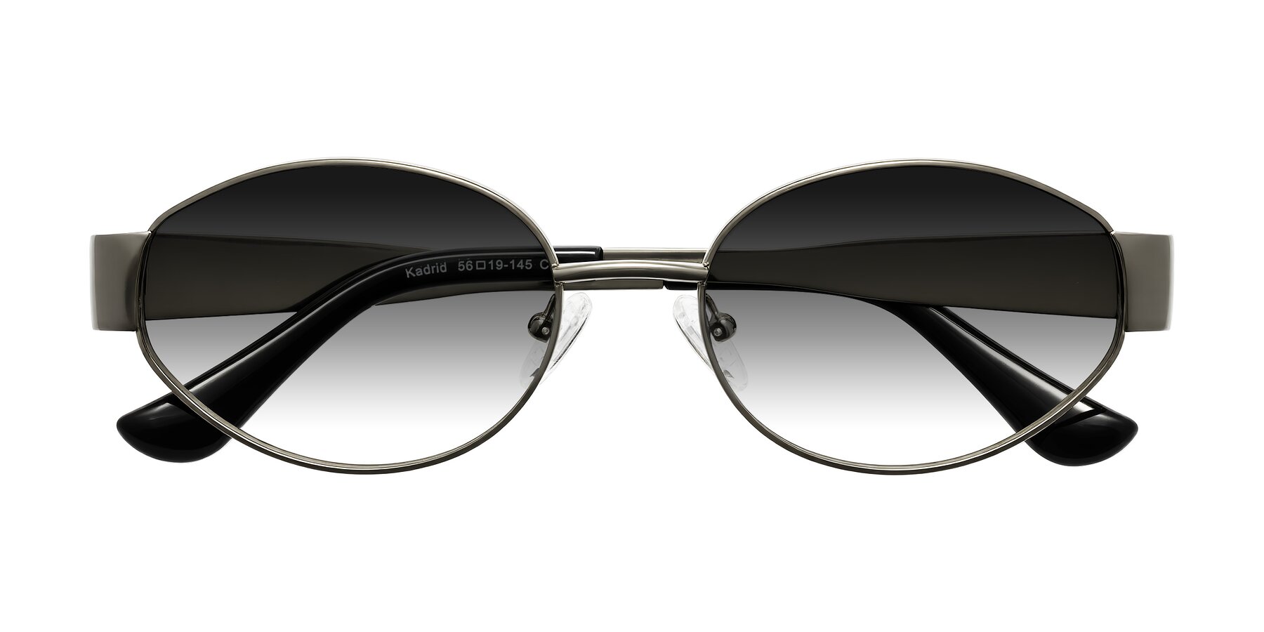 Folded Front of Kadrid in Gunmetal with Gray Gradient Lenses