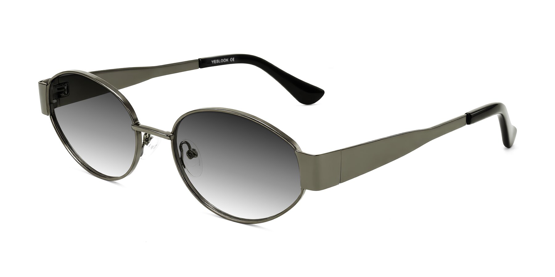 Angle of Kadrid in Gunmetal with Gray Gradient Lenses