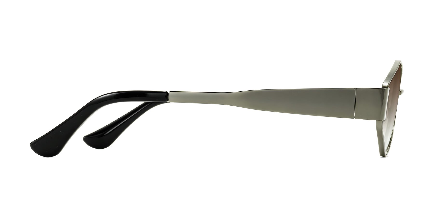 Side of Kadrid in Gunmetal with Brown Gradient Lenses