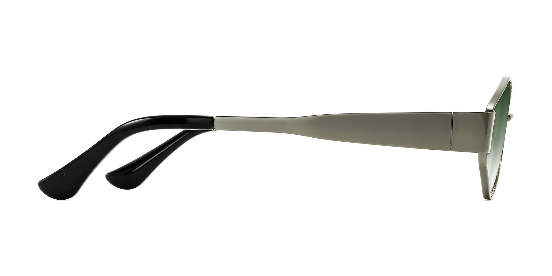 Side of Kadrid in Gunmetal with Green Gradient Lenses