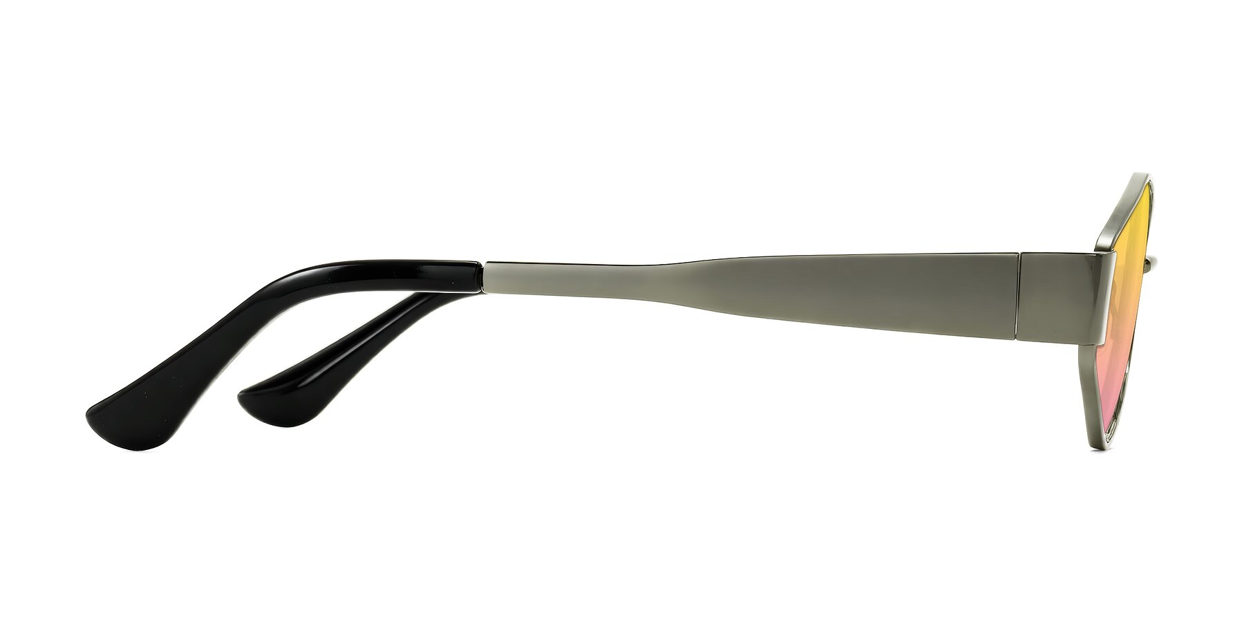 Side of Kadrid in Gunmetal with Yellow / Pink Gradient Lenses