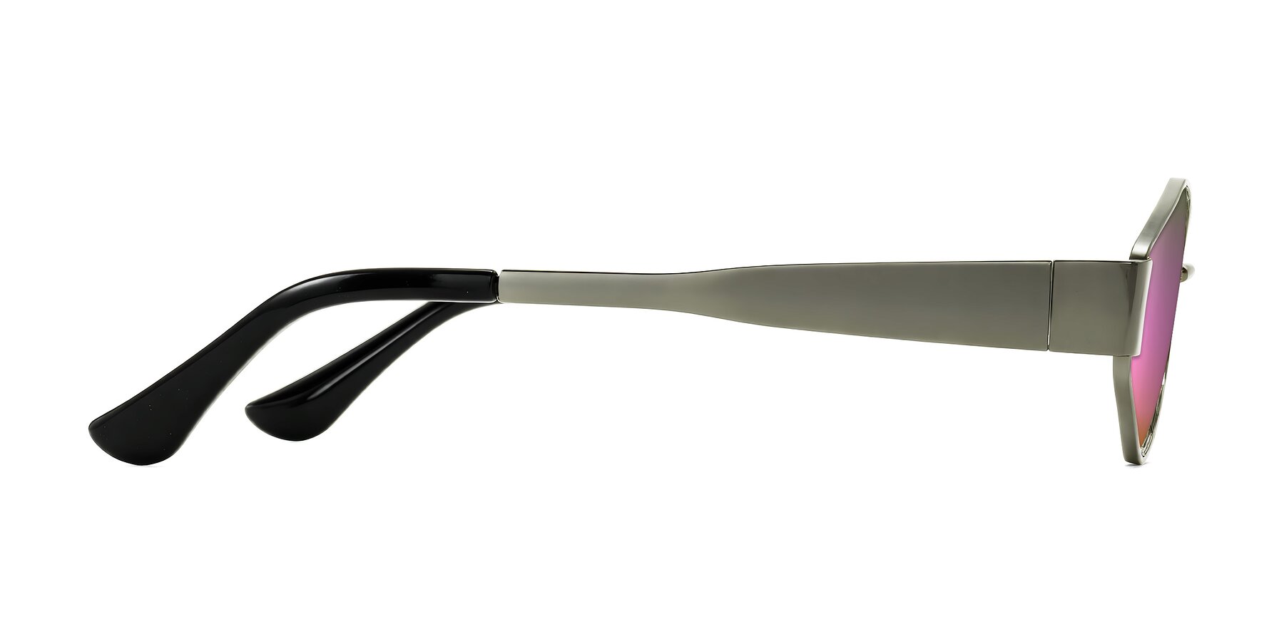 Side of Kadrid in Gunmetal with Pink Mirrored Lenses