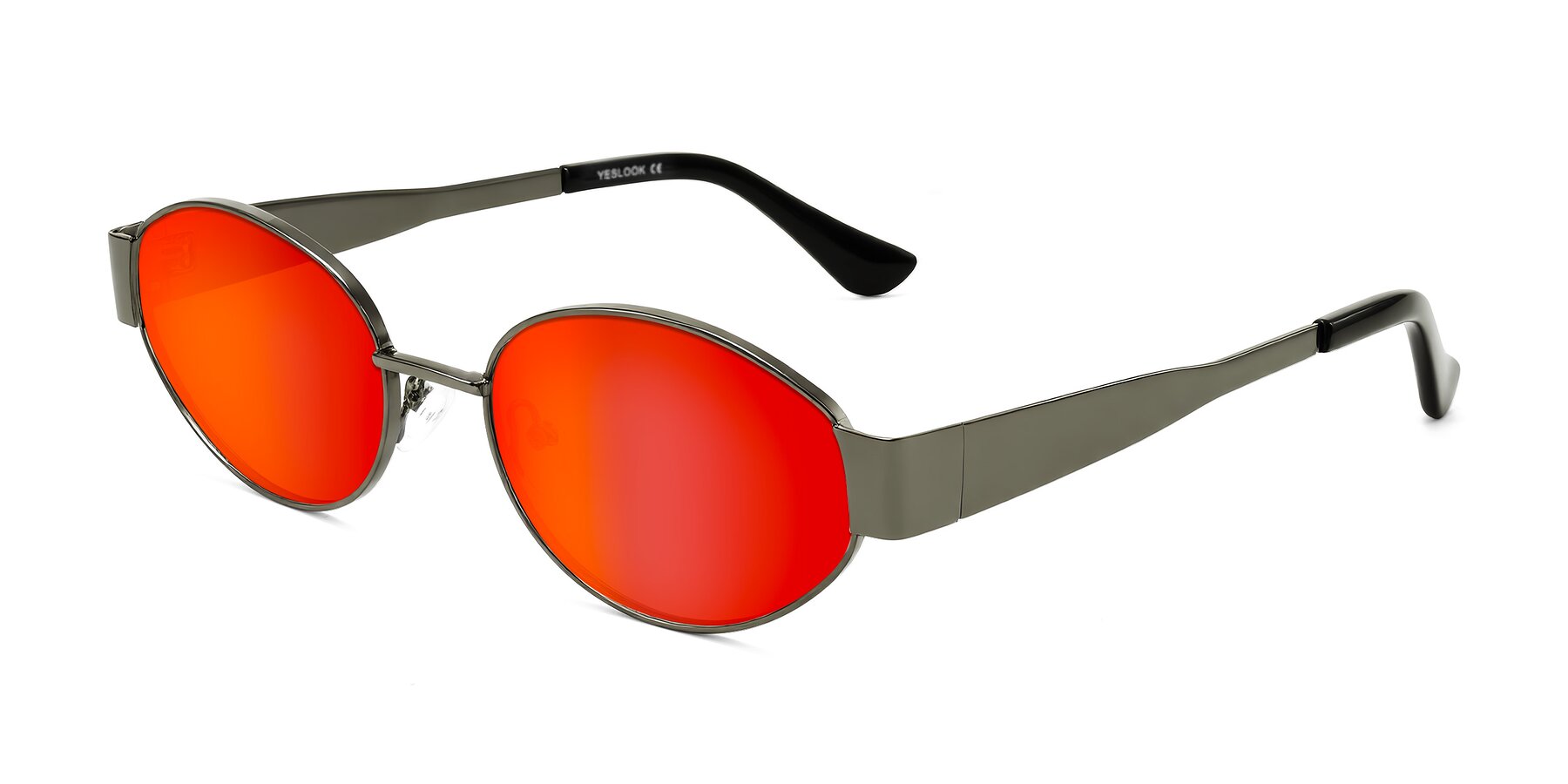 Angle of Kadrid in Gunmetal with Red Gold Mirrored Lenses