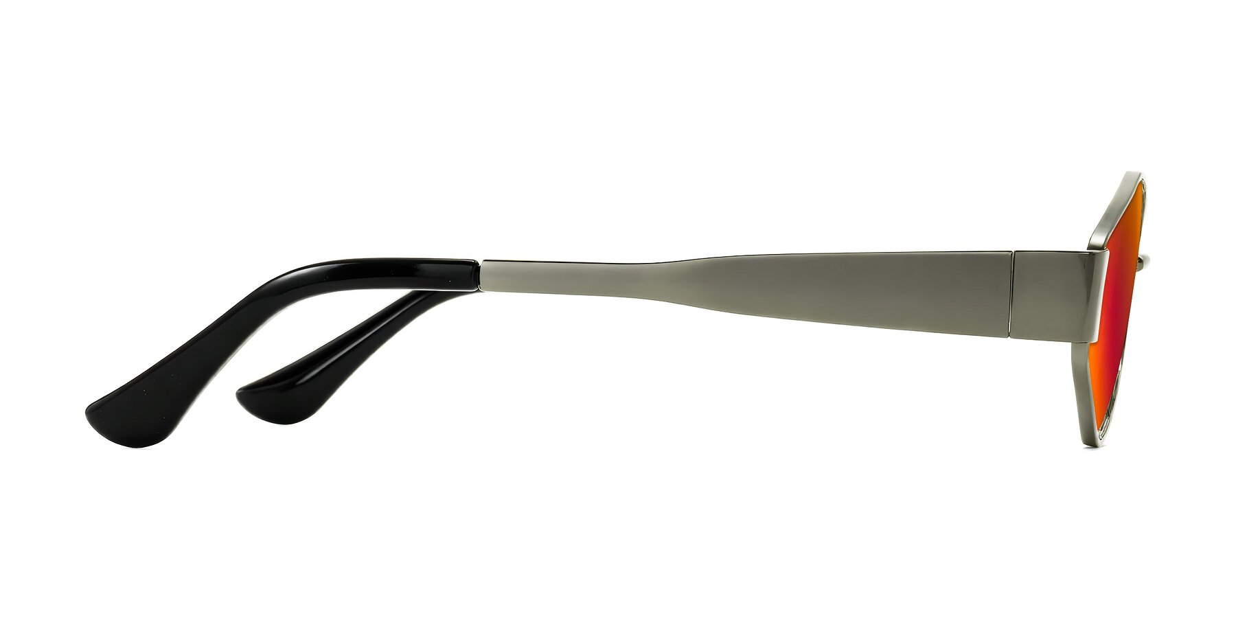 Side of Kadrid in Gunmetal with Red Gold Mirrored Lenses