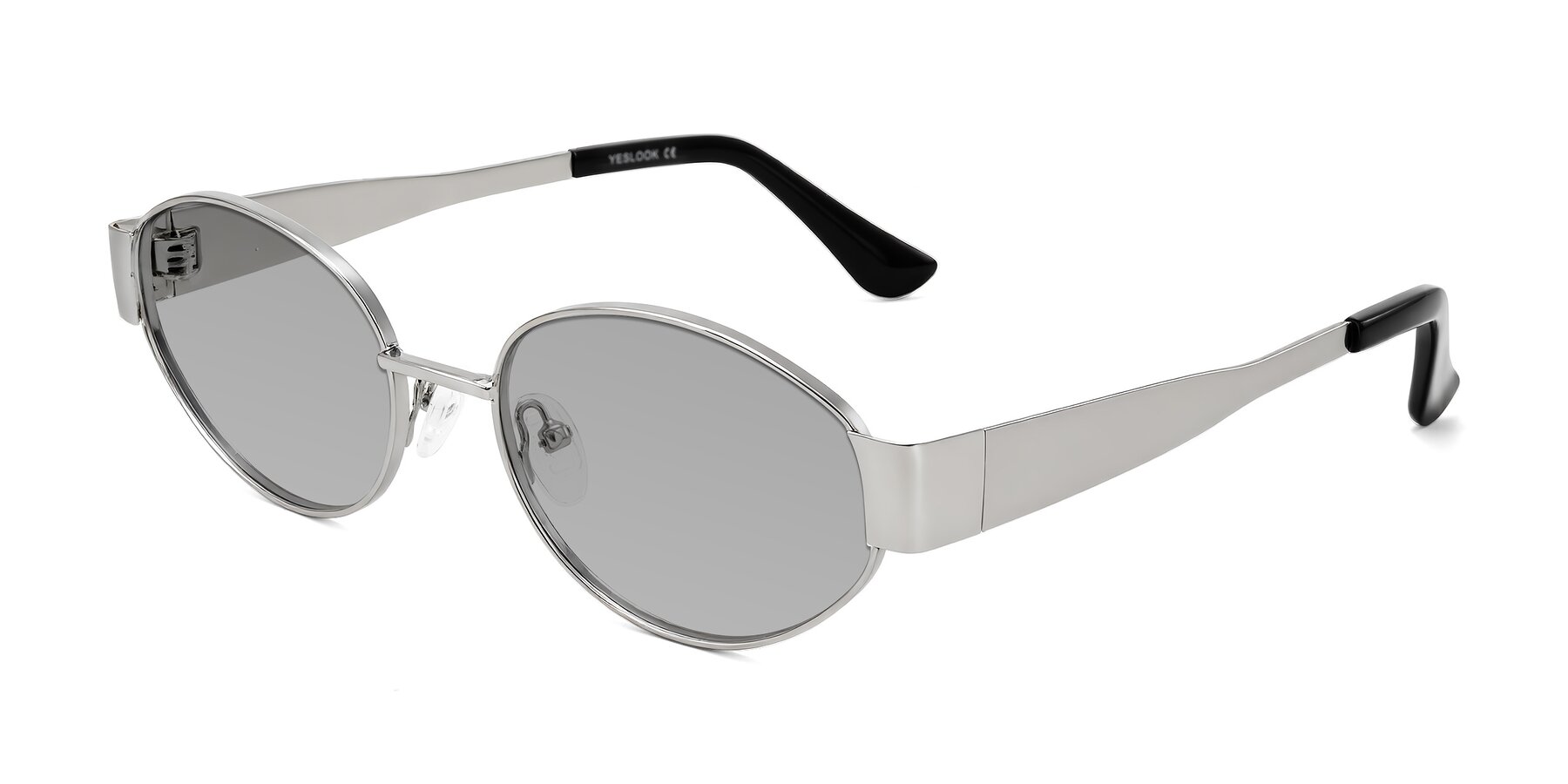 Angle of Kadrid in Silver with Light Gray Tinted Lenses
