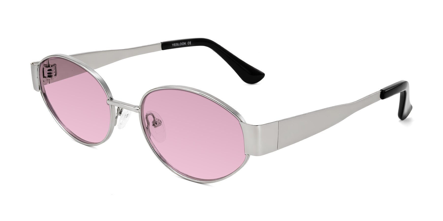Angle of Kadrid in Silver with Light Wine Tinted Lenses