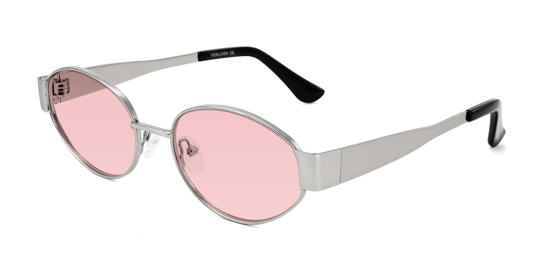 Angle of Kadrid in Silver with Light Garnet Tinted Lenses