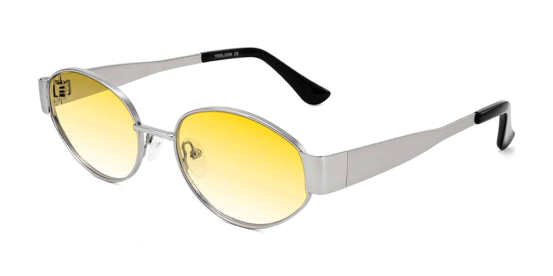 Angle of Kadrid in Silver with Yellow Gradient Lenses