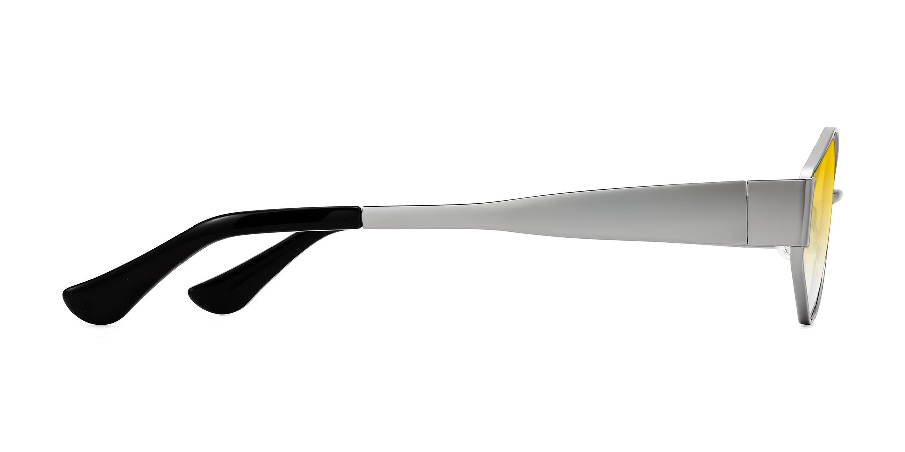 Side of Kadrid in Silver with Yellow Gradient Lenses