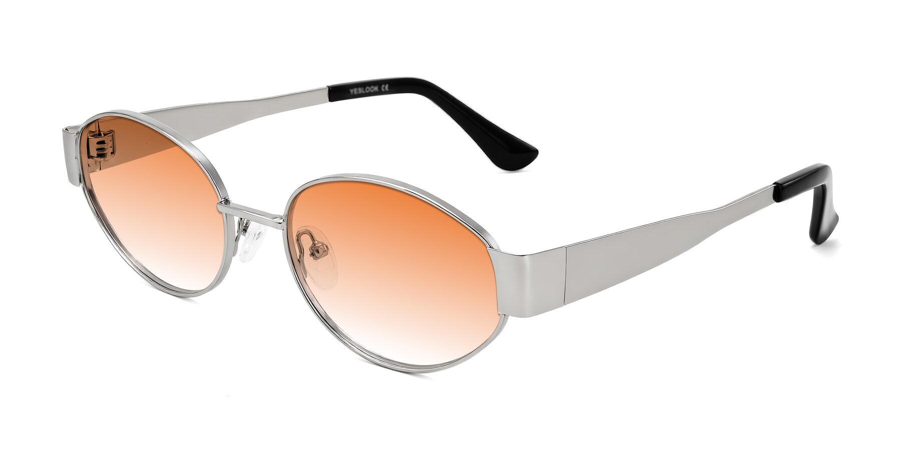Angle of Kadrid in Silver with Orange Gradient Lenses