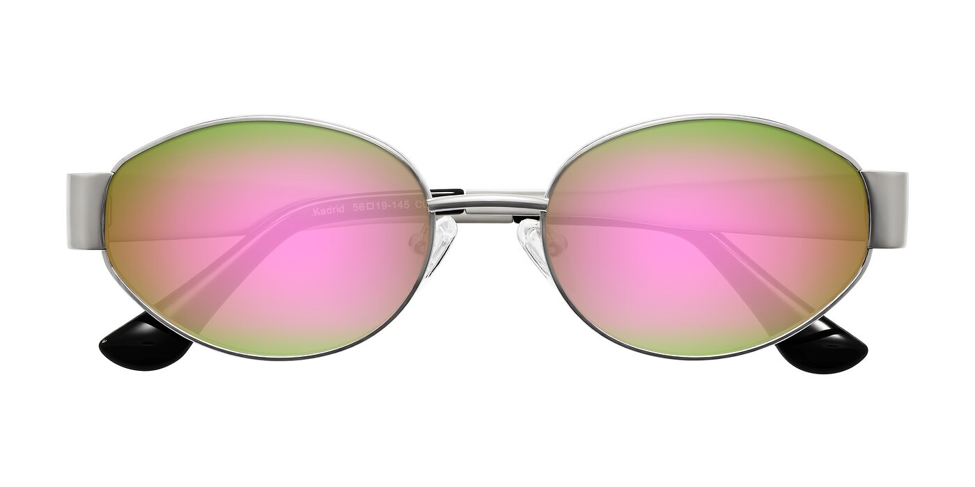 Kadrid - Silver Flash Mirrored Sunglasses
