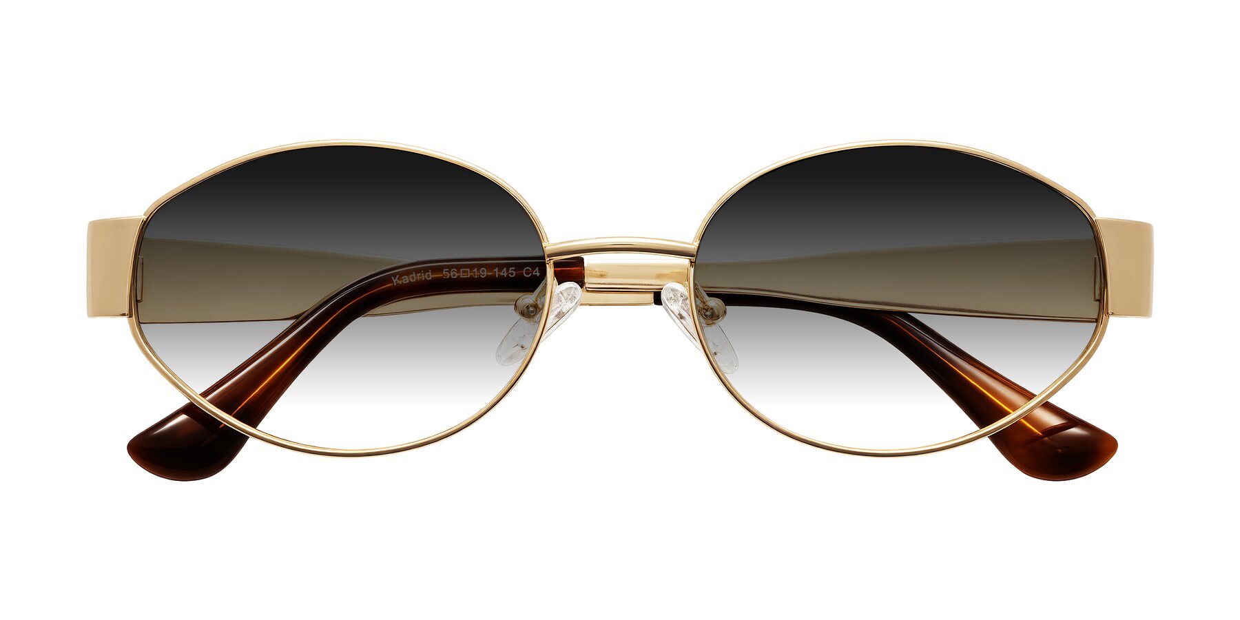 Folded Front of Kadrid in Gold with Gray Gradient Lenses
