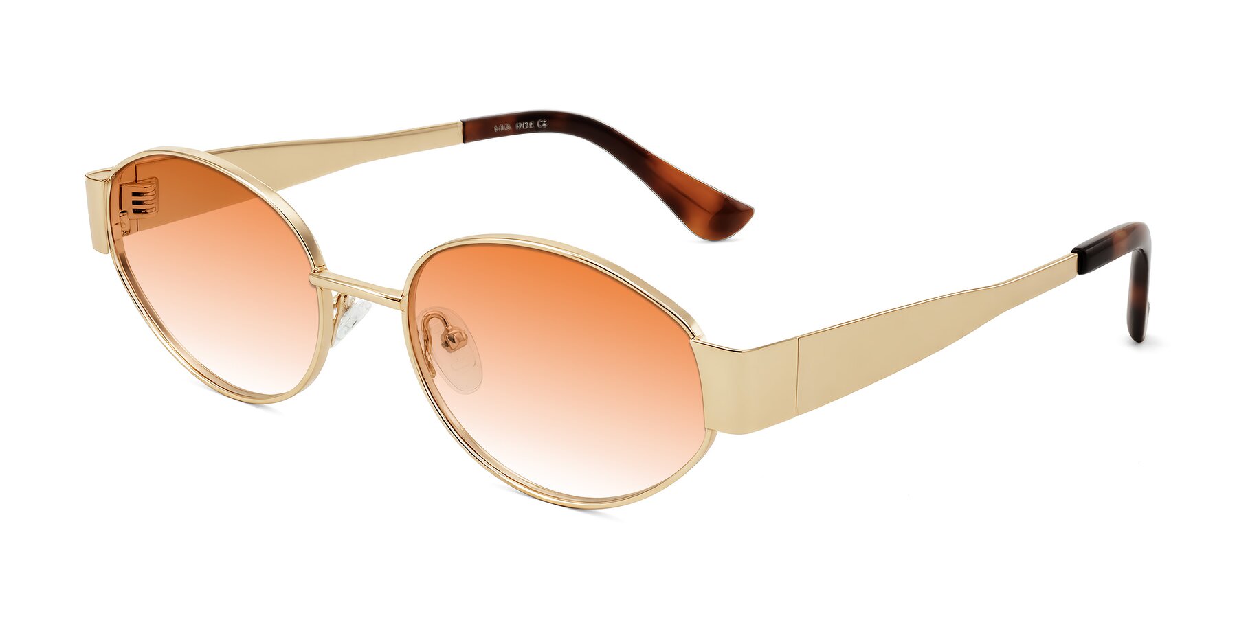 Angle of Kadrid in Gold with Orange Gradient Lenses