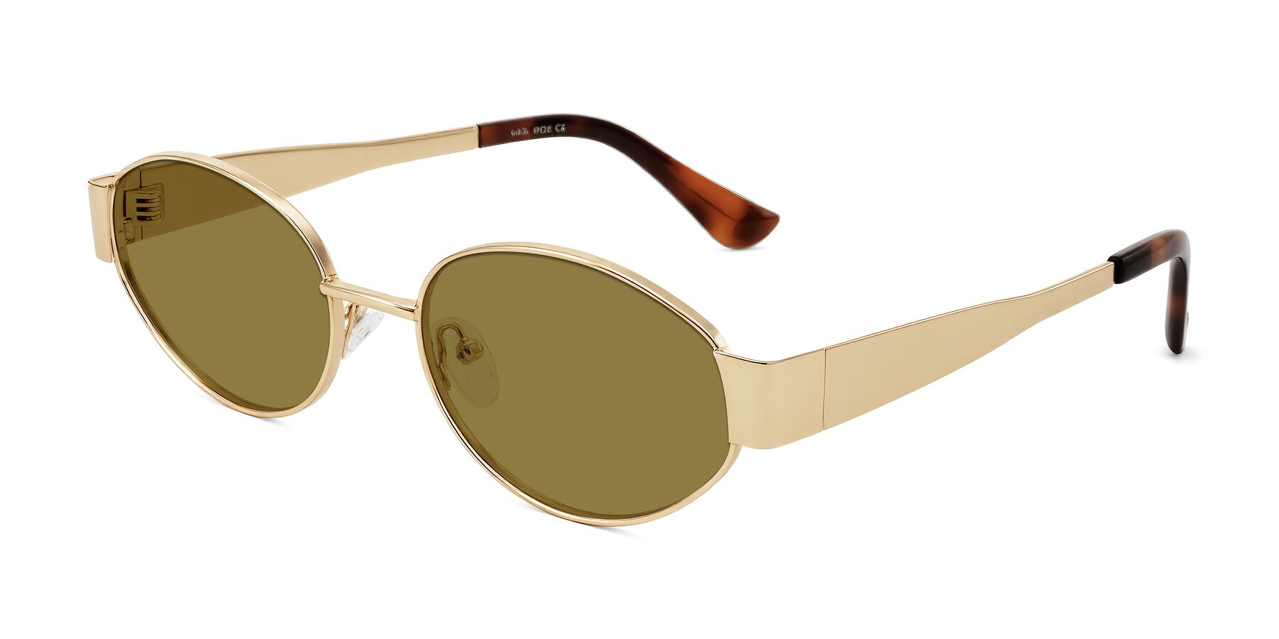 Angle of Kadrid in Gold with Brown Polarized Lenses