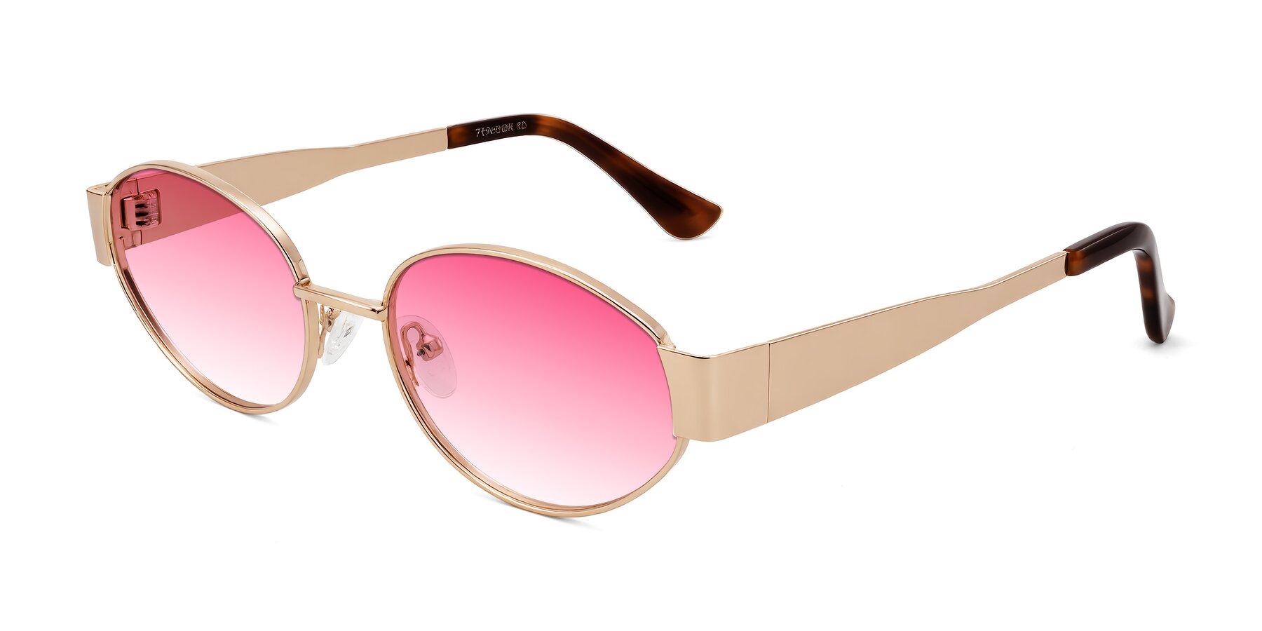 Angle of Kadrid in Rose Gold with Pink Gradient Lenses