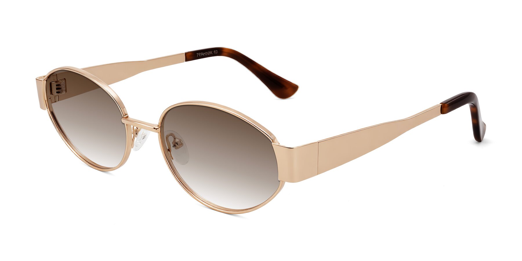 Angle of Kadrid in Rose Gold with Brown Gradient Lenses