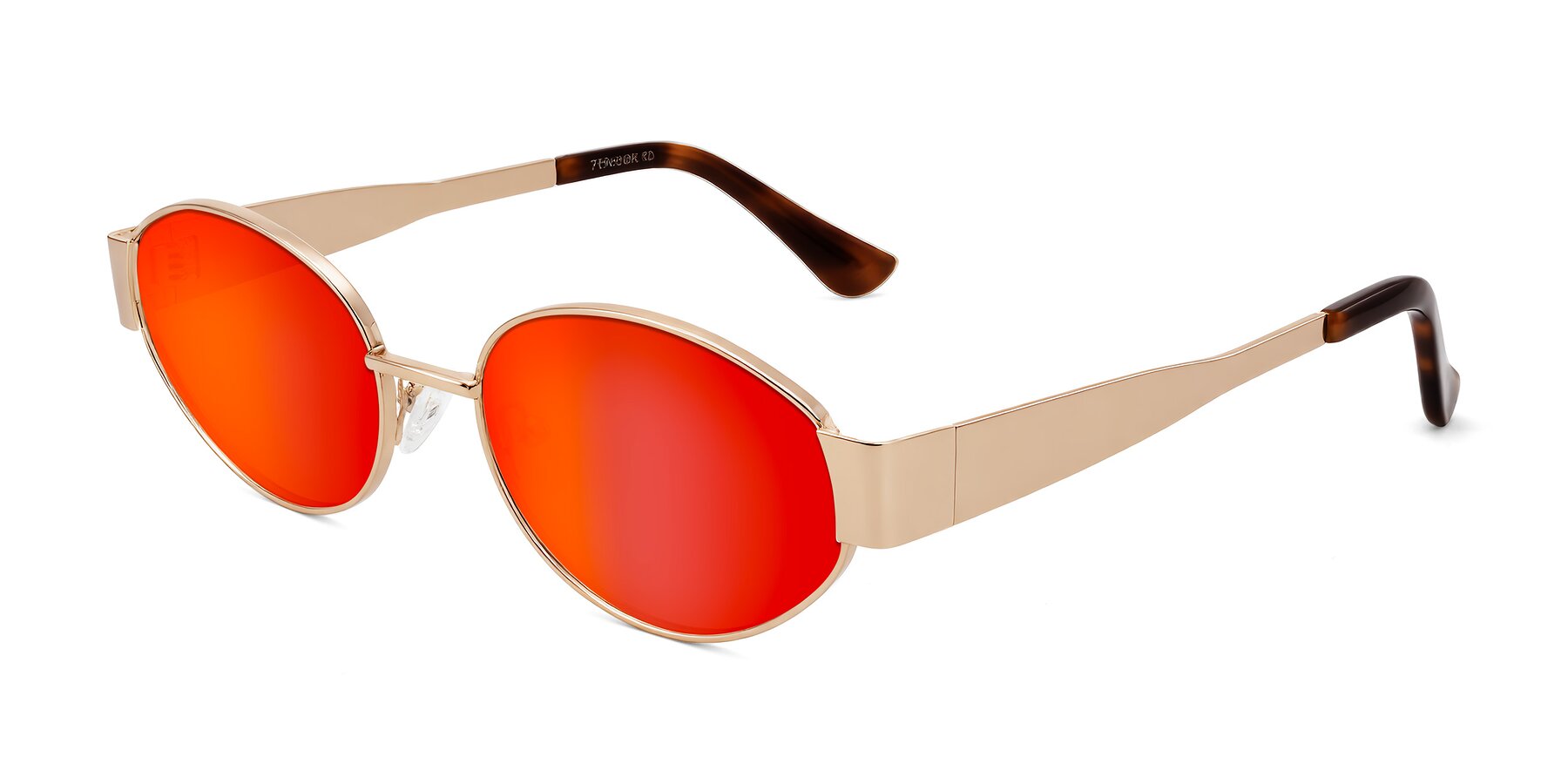 Angle of Kadrid in Rose Gold with Red Gold Mirrored Lenses