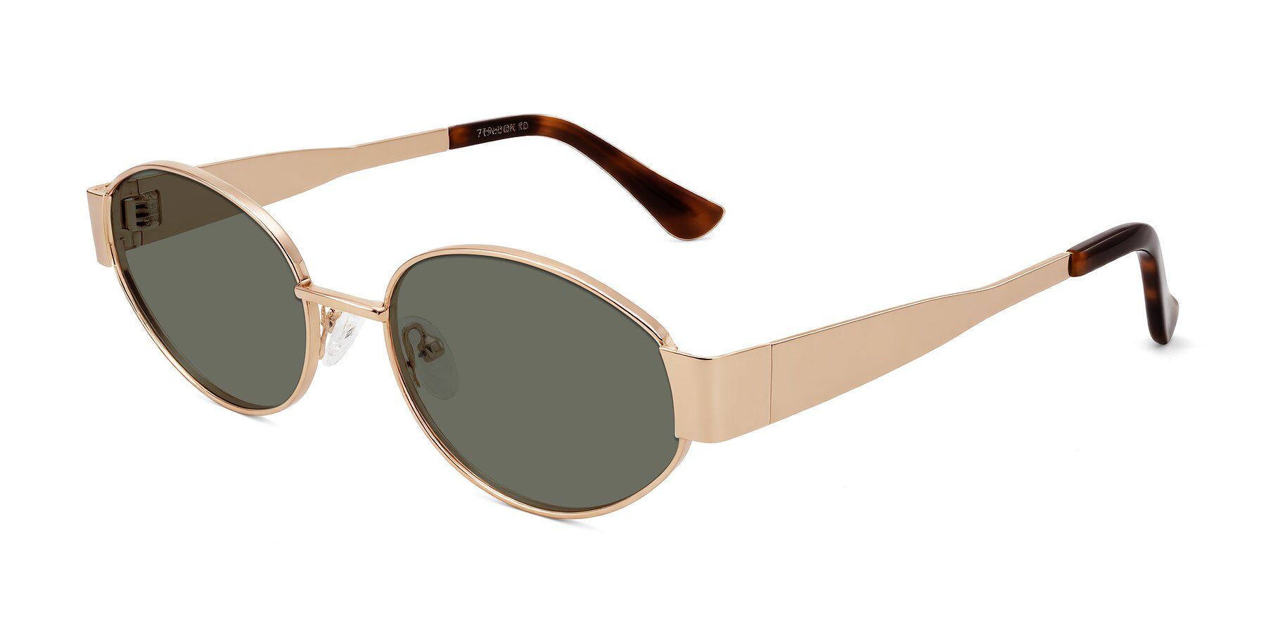Angle of Kadrid in Rose Gold with Gray Polarized Lenses