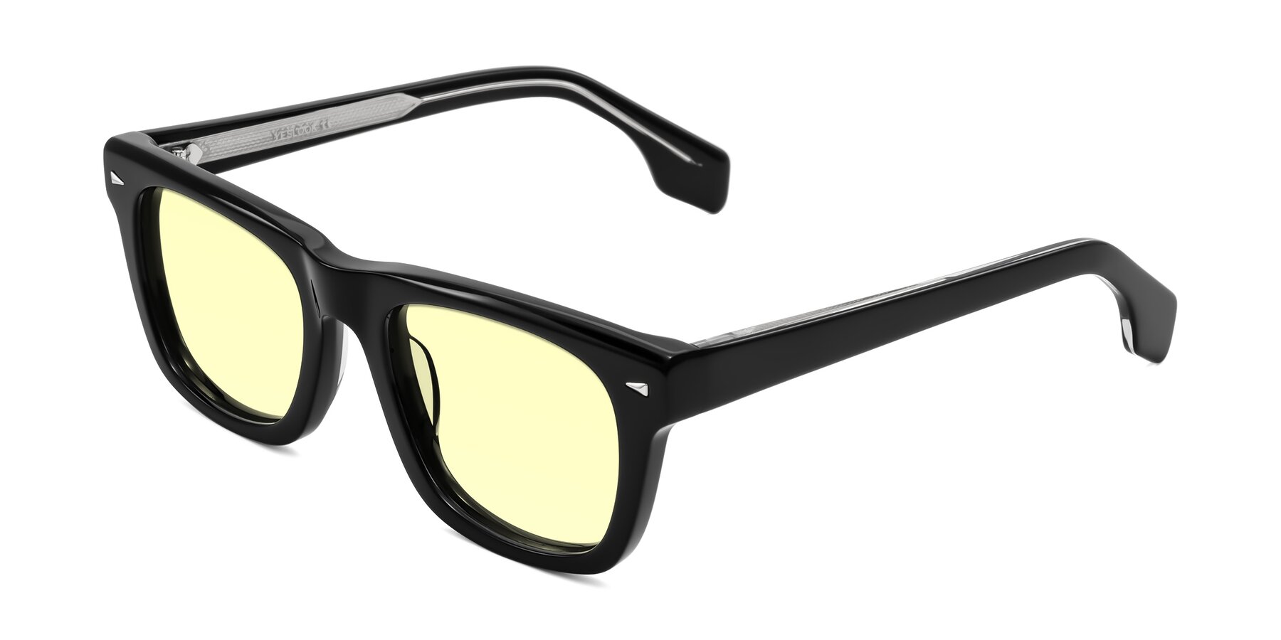 Angle of Nesse in Black with Light Yellow Tinted Lenses