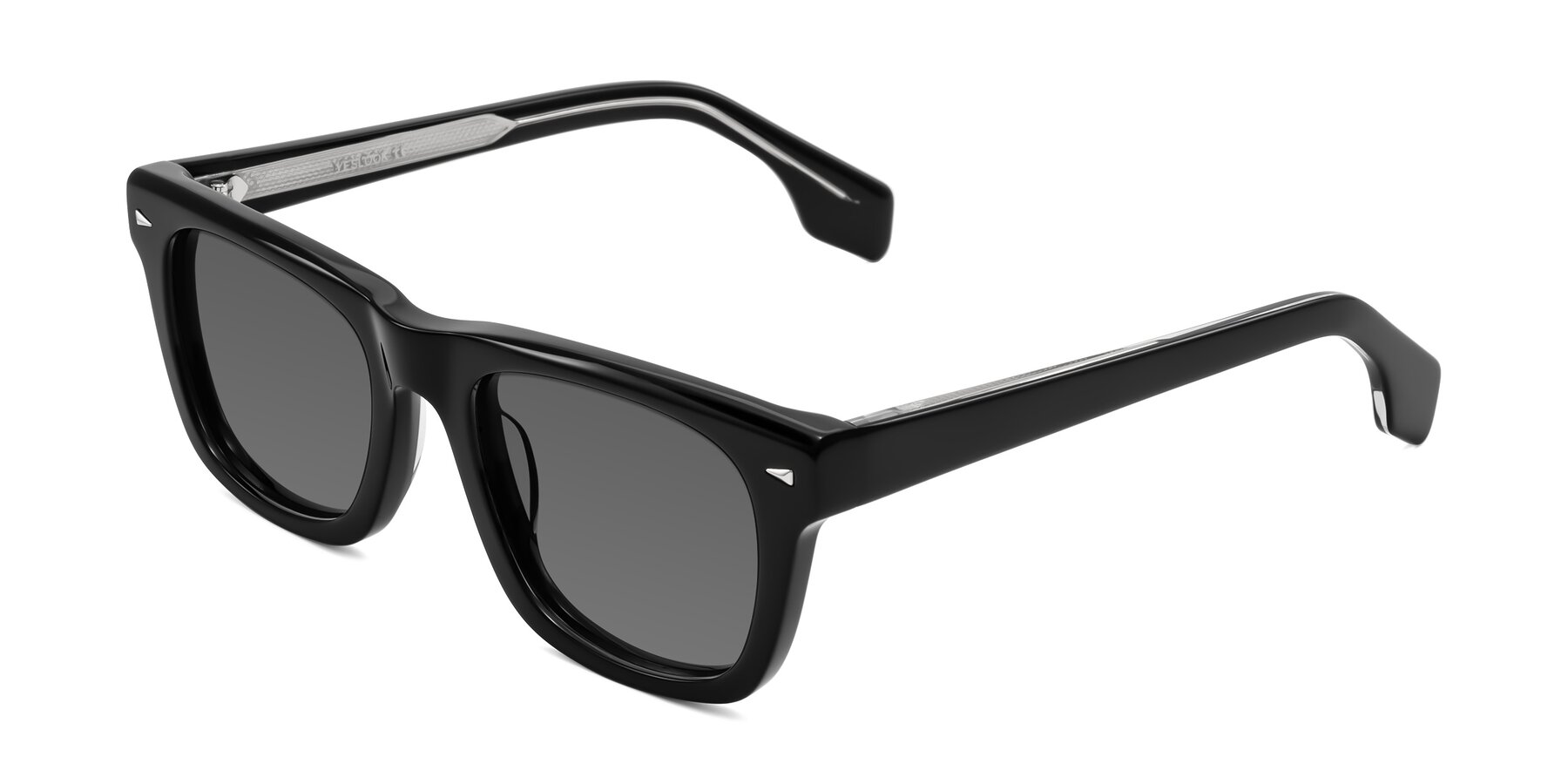 Angle of Nesse in Black with Medium Gray Tinted Lenses