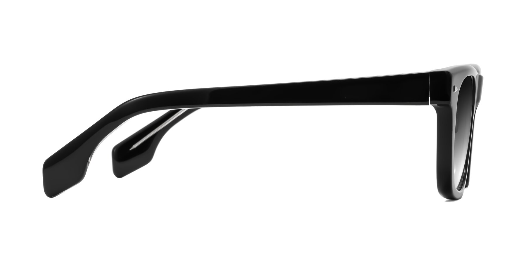 Side of Nesse in Black with Gray Gradient Lenses