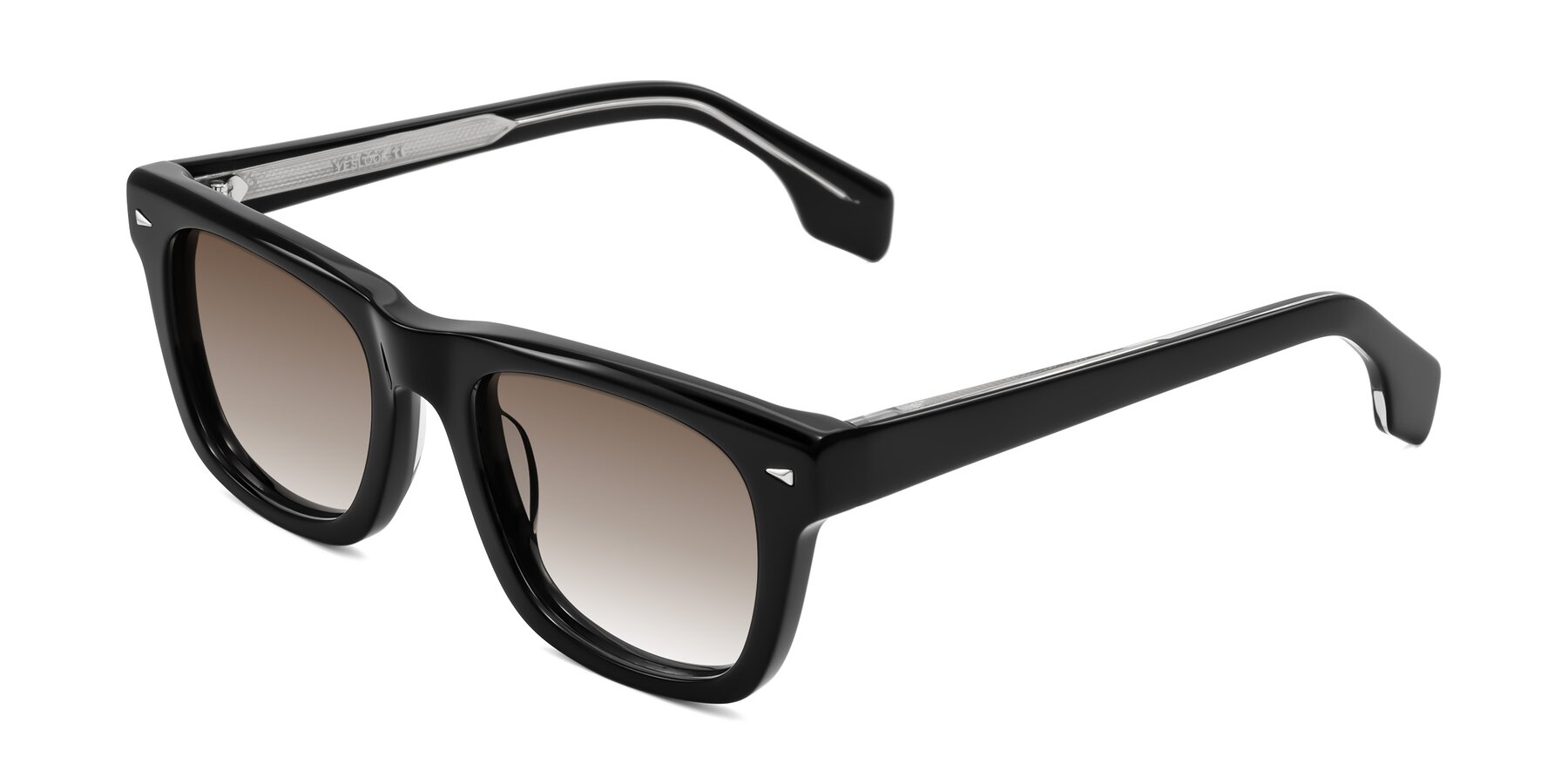 Angle of Nesse in Black with Brown Gradient Lenses