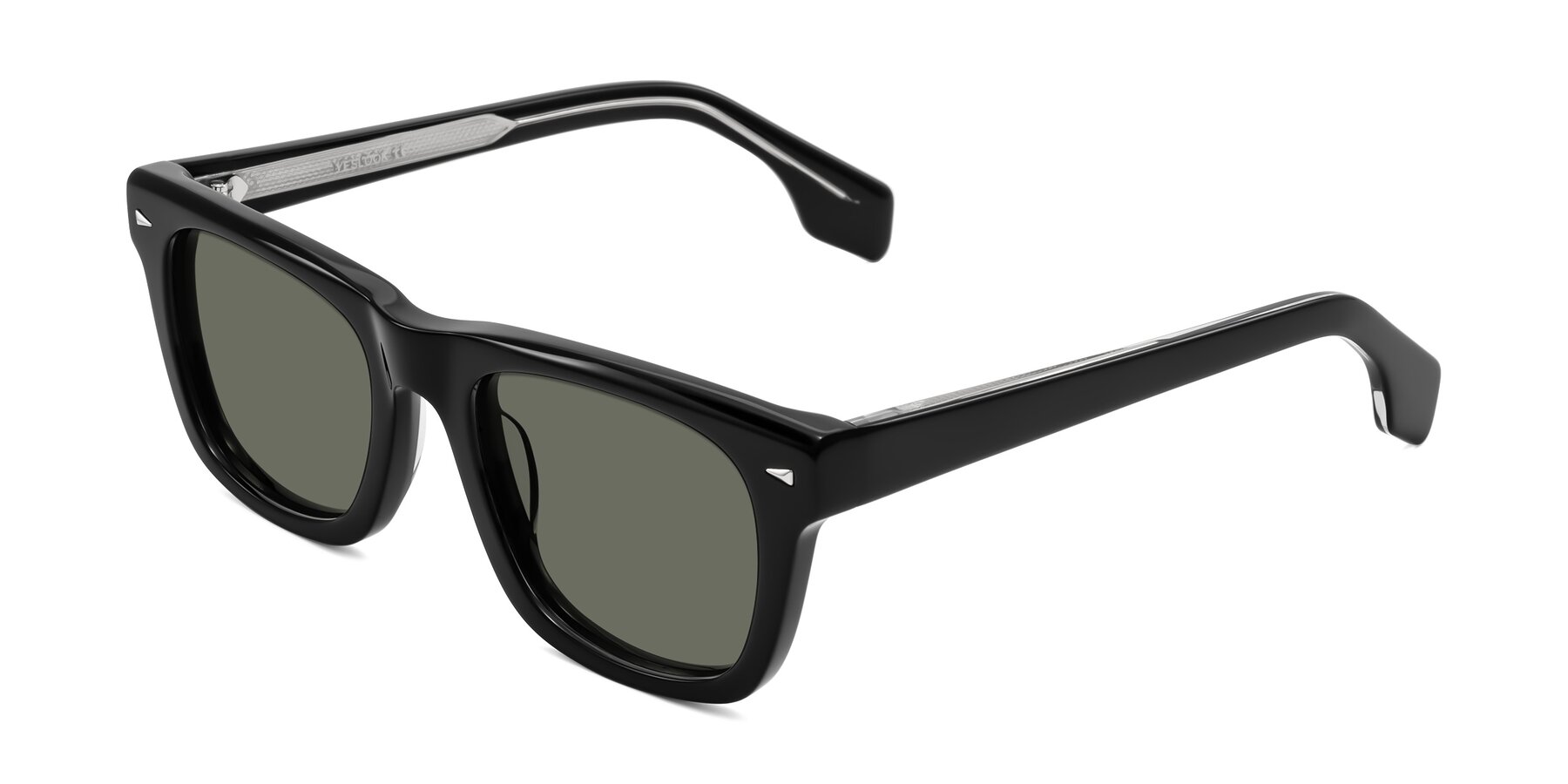 Angle of Nesse in Black with Gray Polarized Lenses