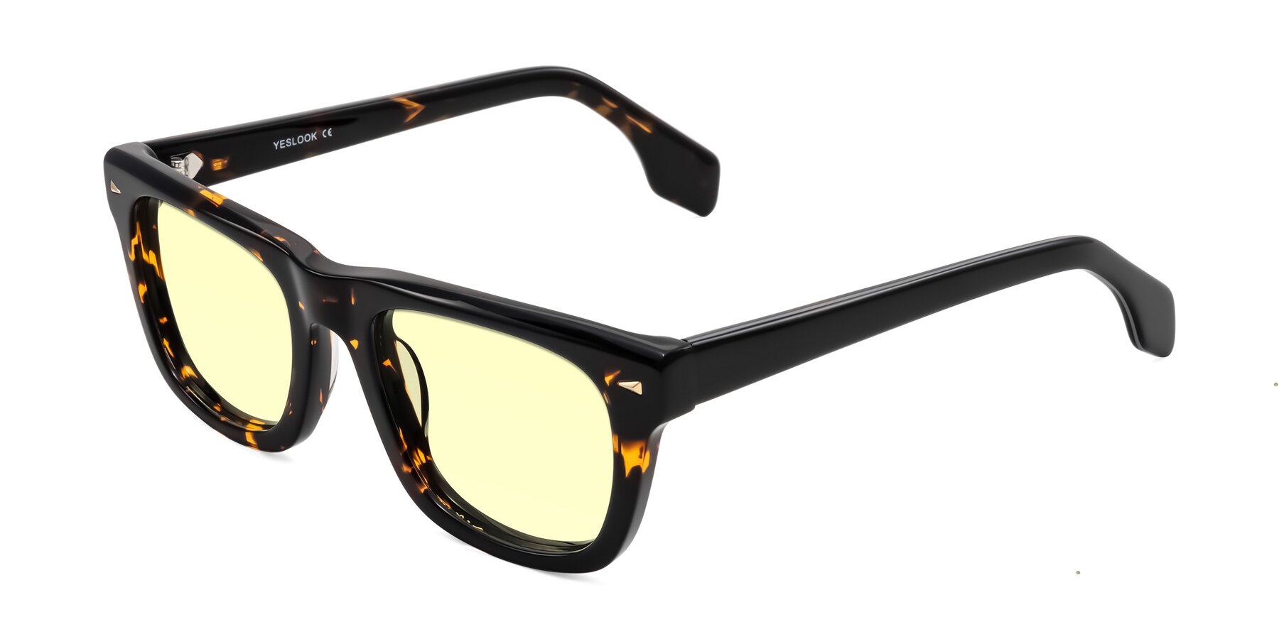 Angle of Nesse in Tortoise with Light Yellow Tinted Lenses