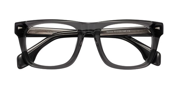 Front of Nesse in Transparent Gray