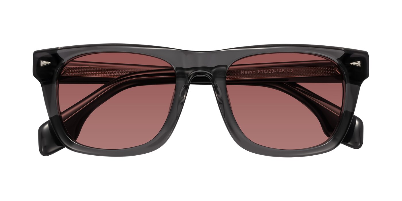Nesse - Transparent Gray Tinted Sunglasses