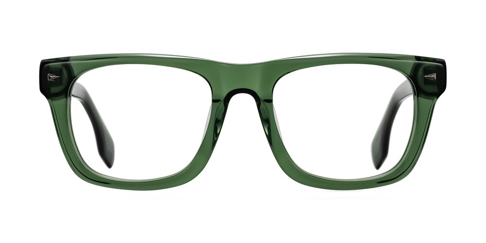 Nesse - Transparent Green Eyeglasses