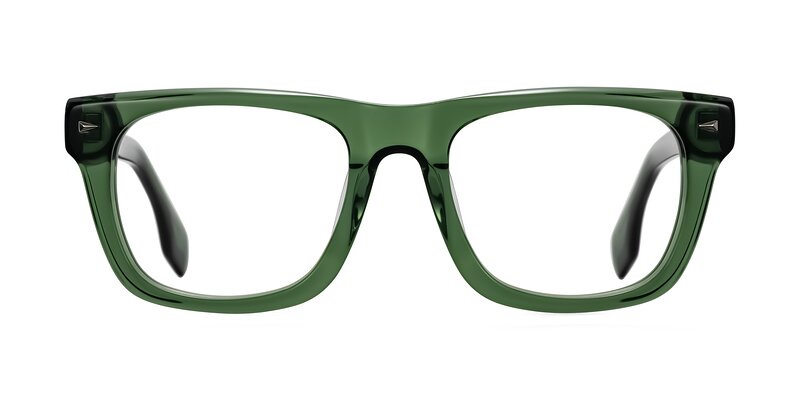 Nesse - Transparent Green Eyeglasses