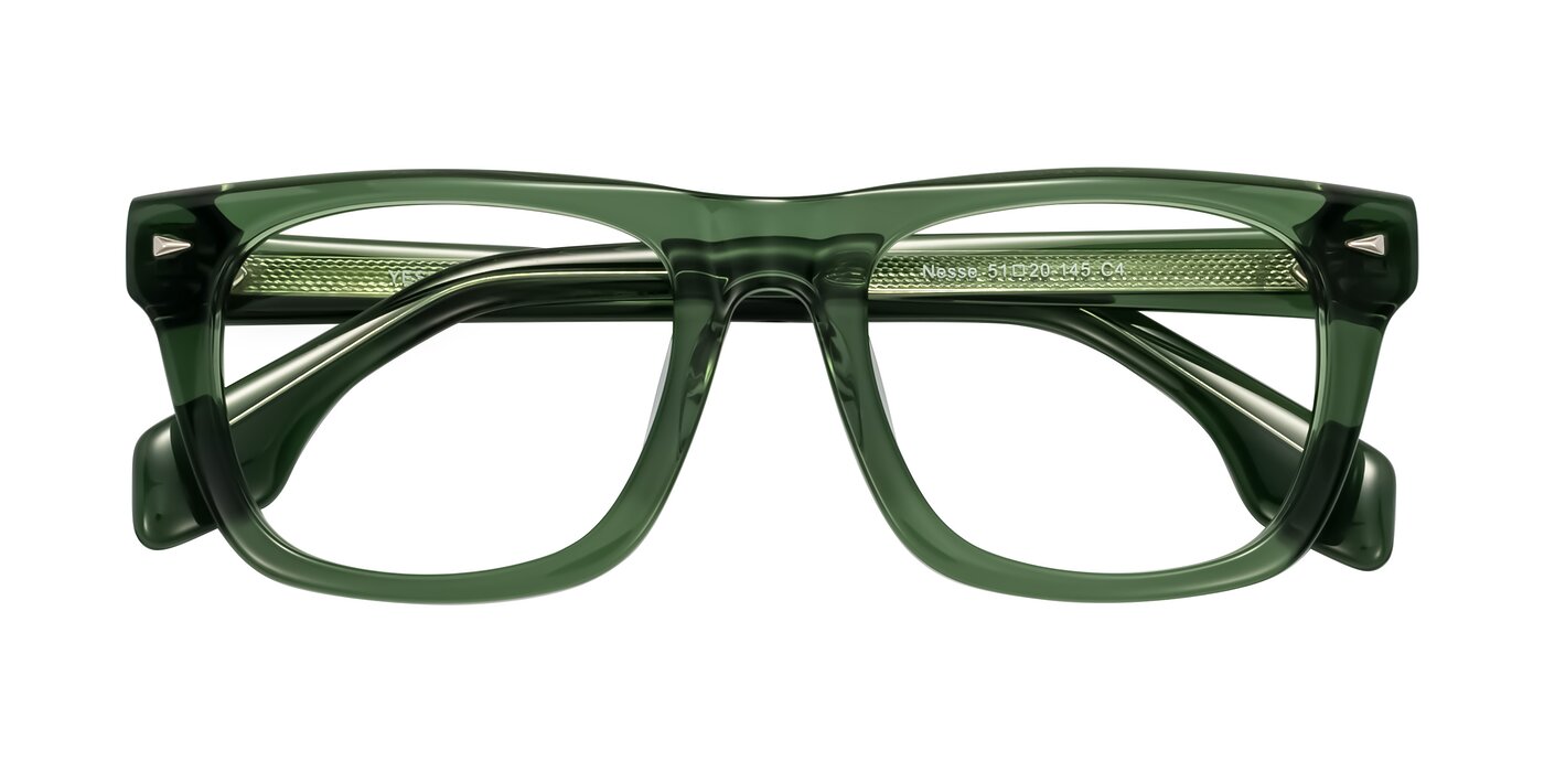 Nesse - Transparent Green Eyeglasses