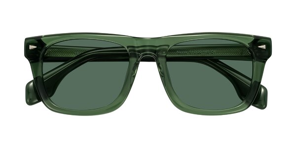 Front of Nesse in Transparent Green