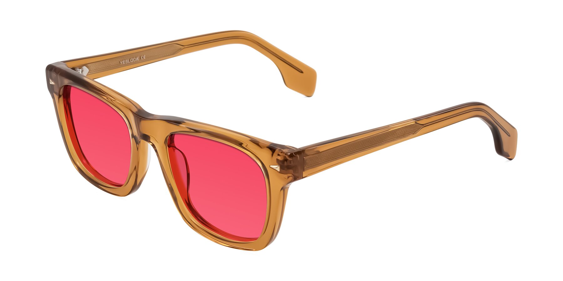 Angle of Nesse in Amber with Red Tinted Lenses