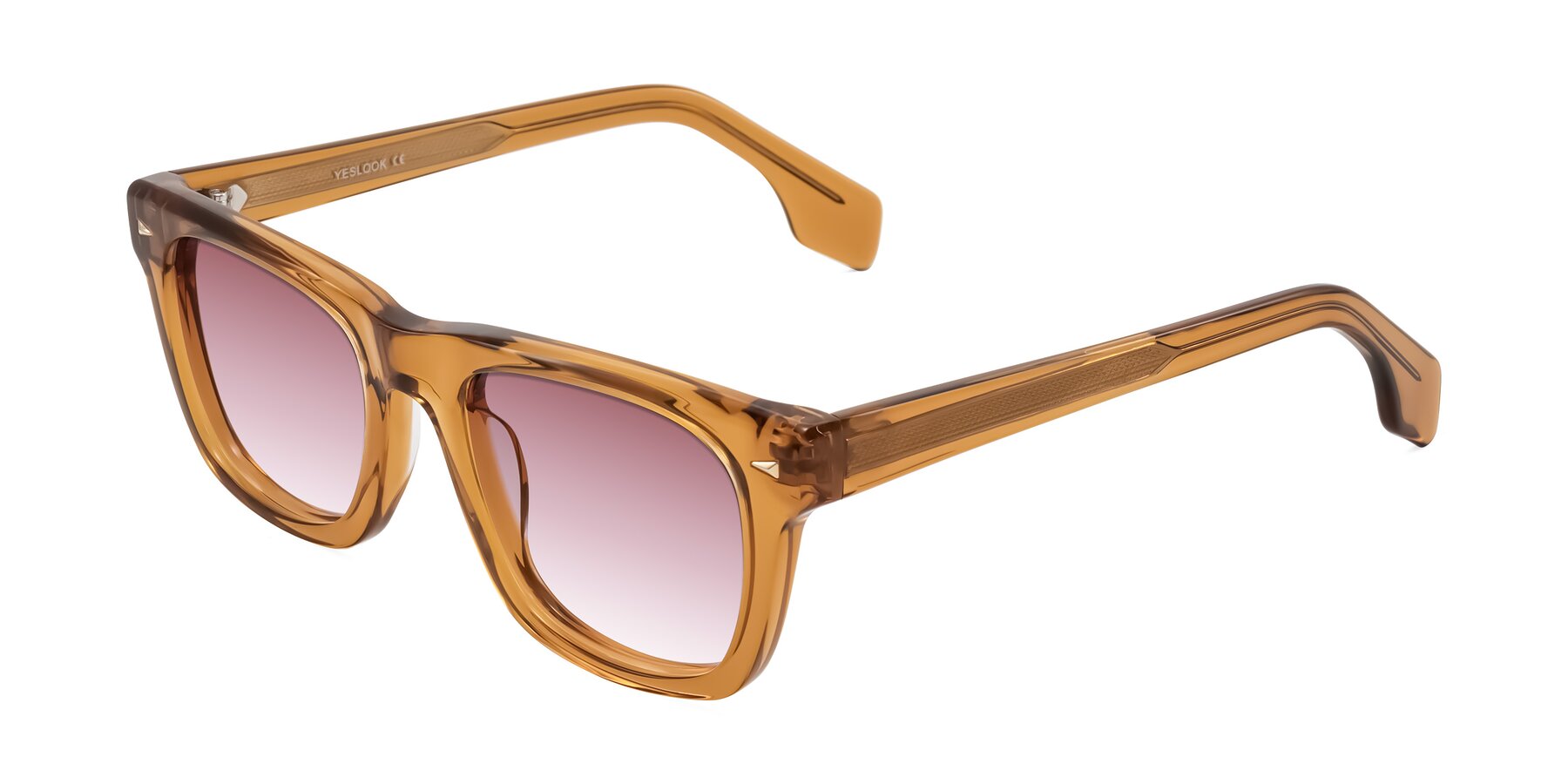 Angle of Nesse in Amber with Garnet Gradient Lenses