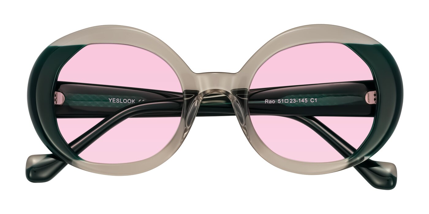 Rao - Gray/Dark Green Tinted Sunglasses