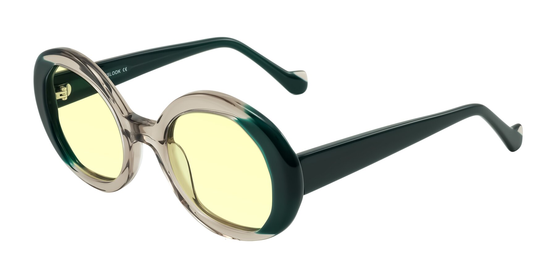 Angle of Rao in Gray/Dark Green with Light Yellow Tinted Lenses