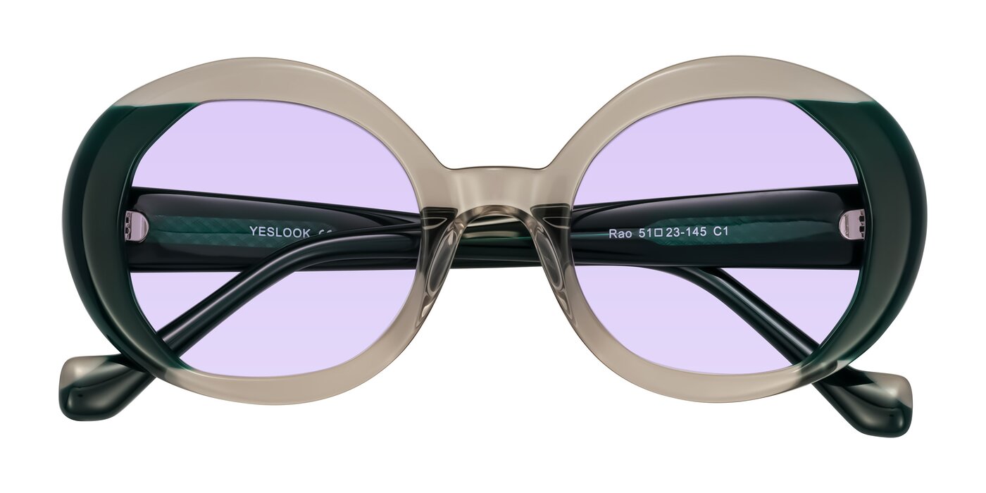 Rao - Gray/Dark Green Tinted Sunglasses