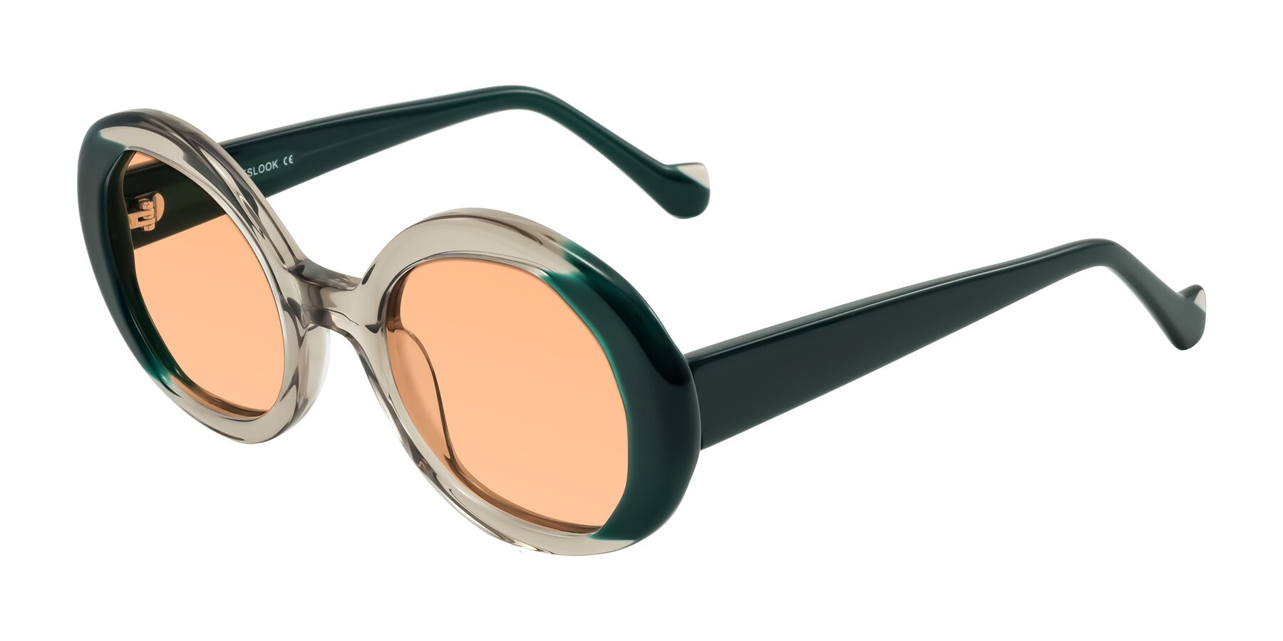 Angle of Rao in Gray/Dark Green with Light Orange Tinted Lenses