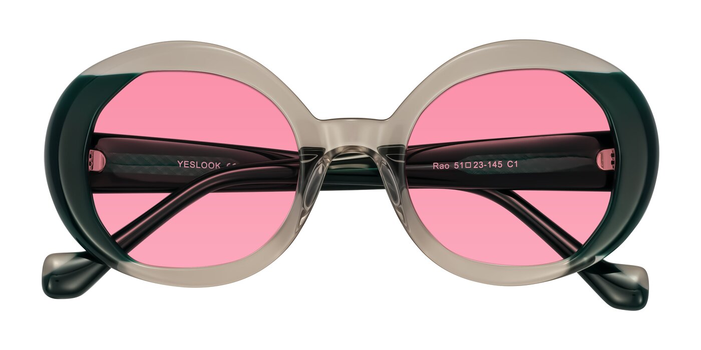Rao - Gray/Dark Green Tinted Sunglasses