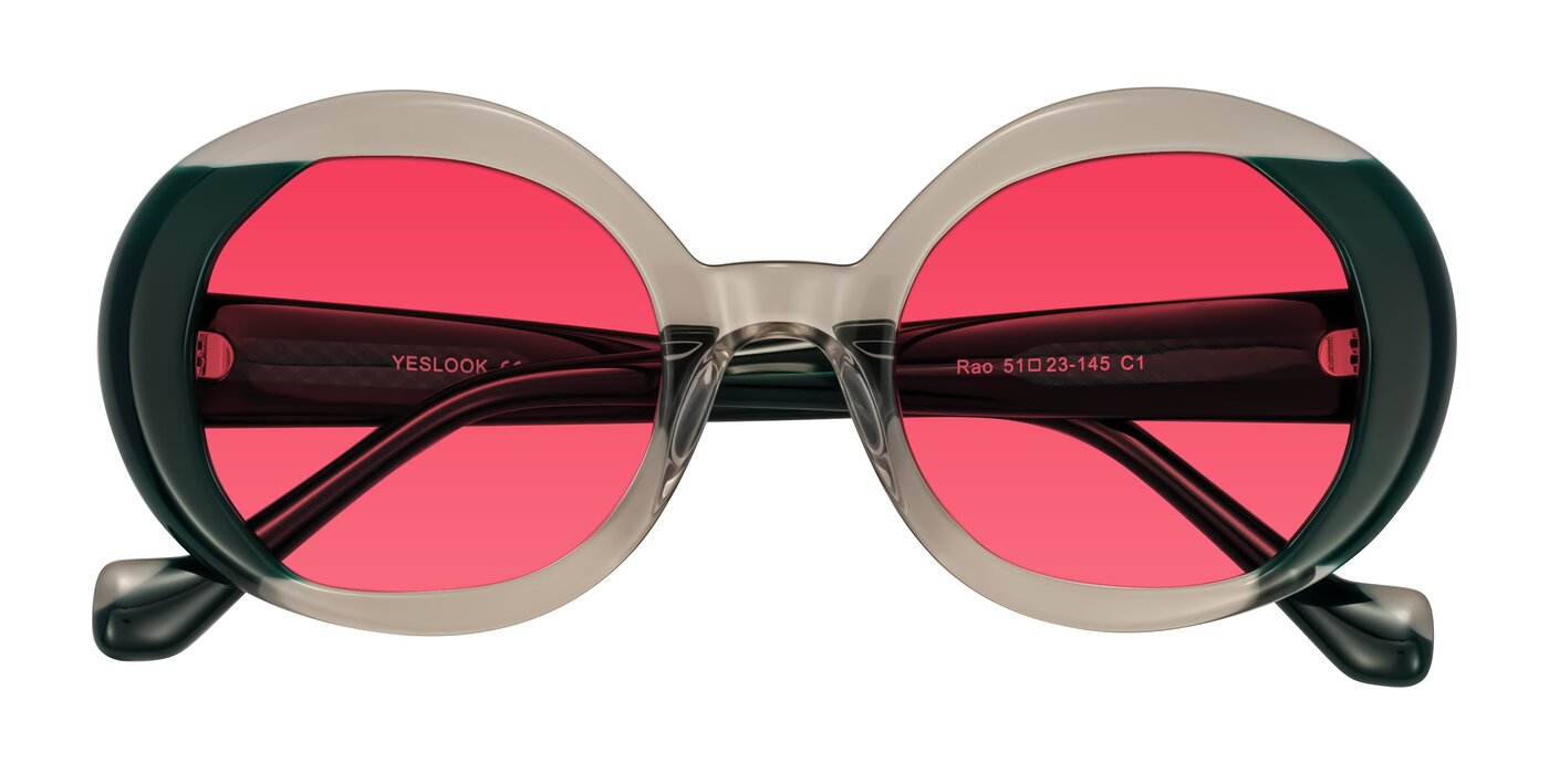 Rao - Gray/Dark Green Tinted Sunglasses