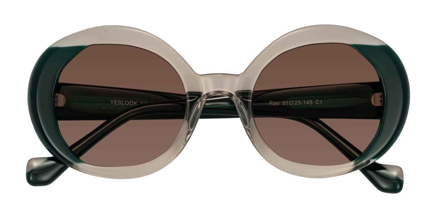 Rao - Gray/Dark Green Tinted Sunglasses