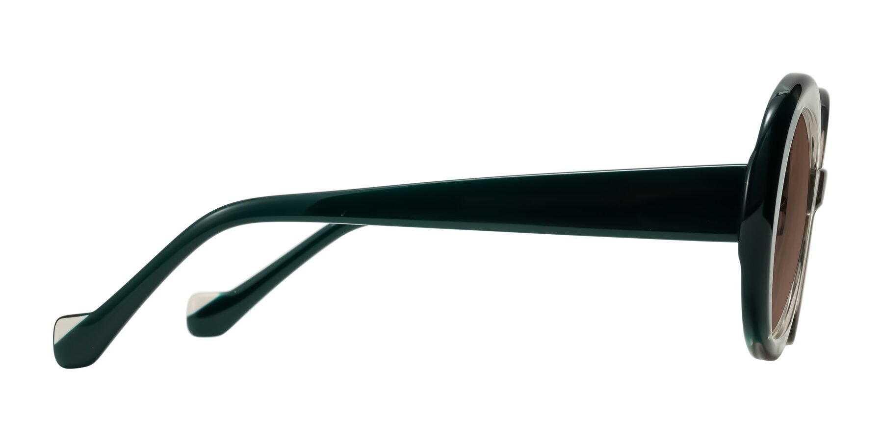 Side of Rao in Gray/Dark Green with Brown Tinted Lenses