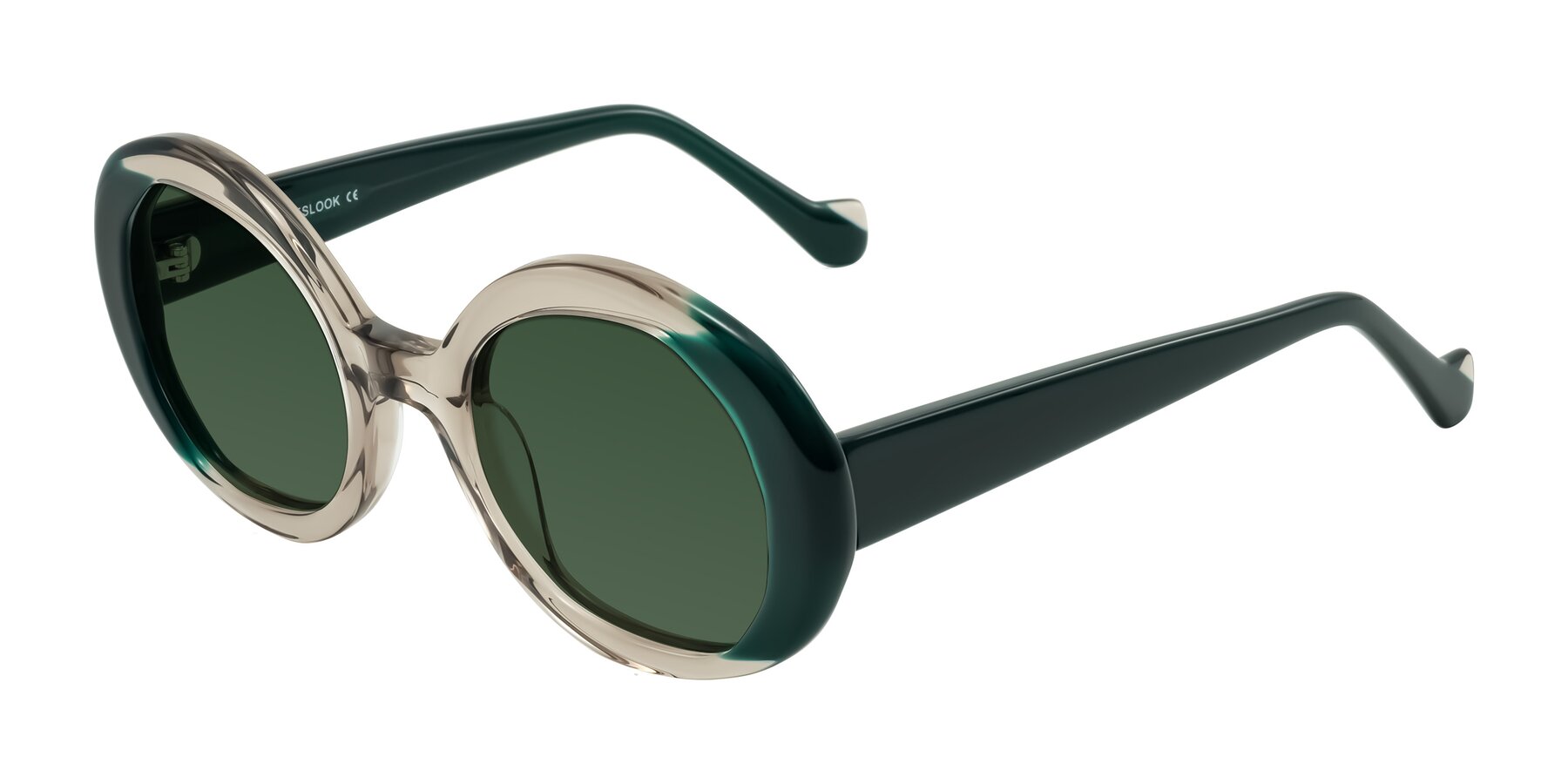 Angle of Rao in Gray/Dark Green with Green Tinted Lenses