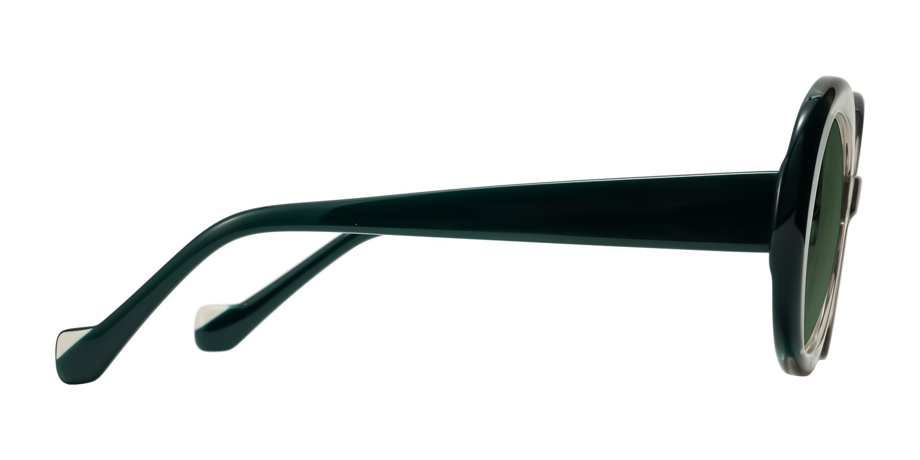 Side of Rao in Gray/Dark Green with Green Tinted Lenses