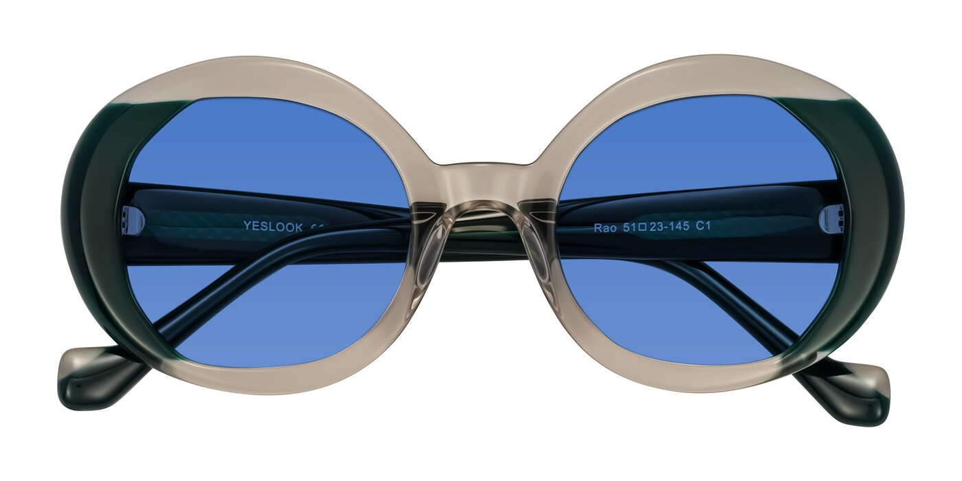 Rao - Gray/Dark Green Tinted Sunglasses