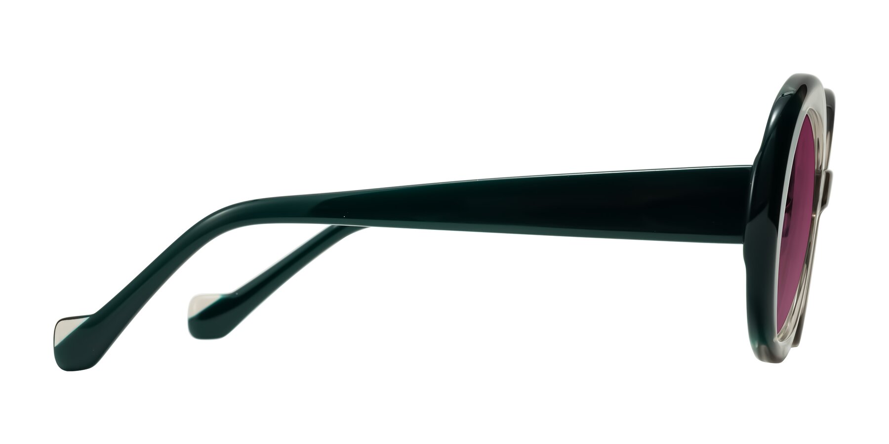 Side of Rao in Gray/Dark Green with Wine Tinted Lenses
