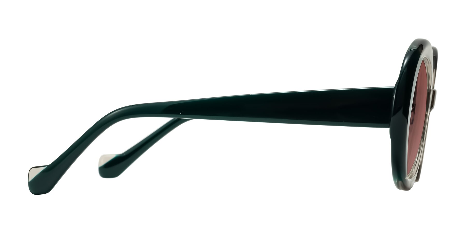 Side of Rao in Gray/Dark Green with Garnet Tinted Lenses
