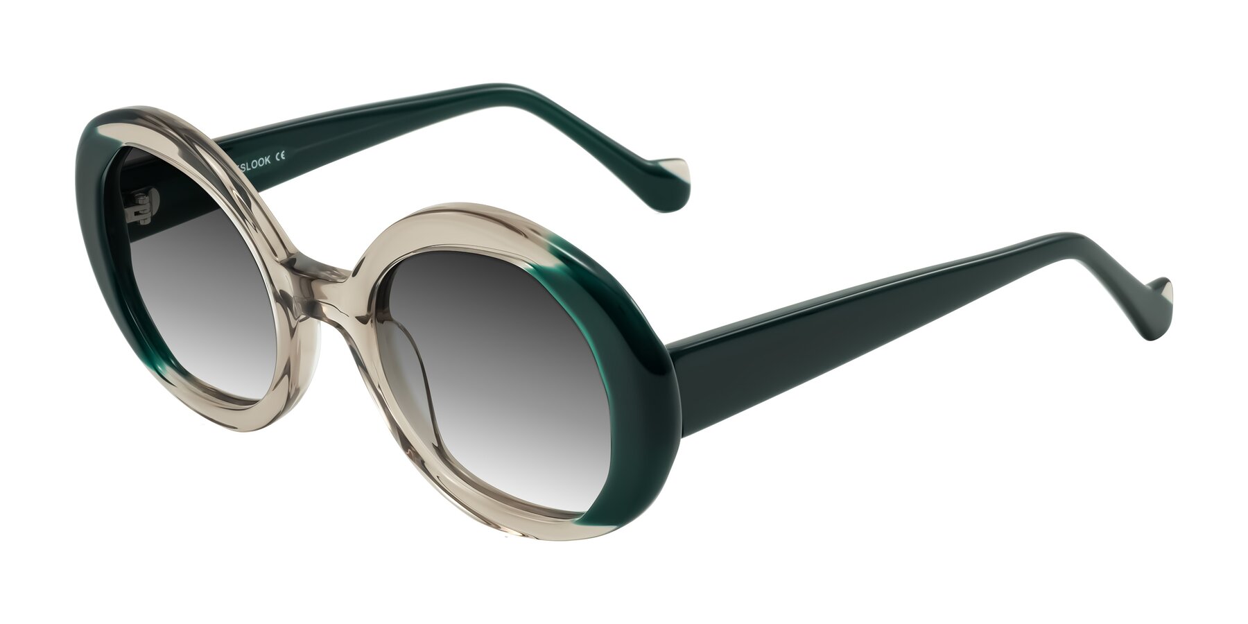 Angle of Rao in Gray/Dark Green with Gray Gradient Lenses